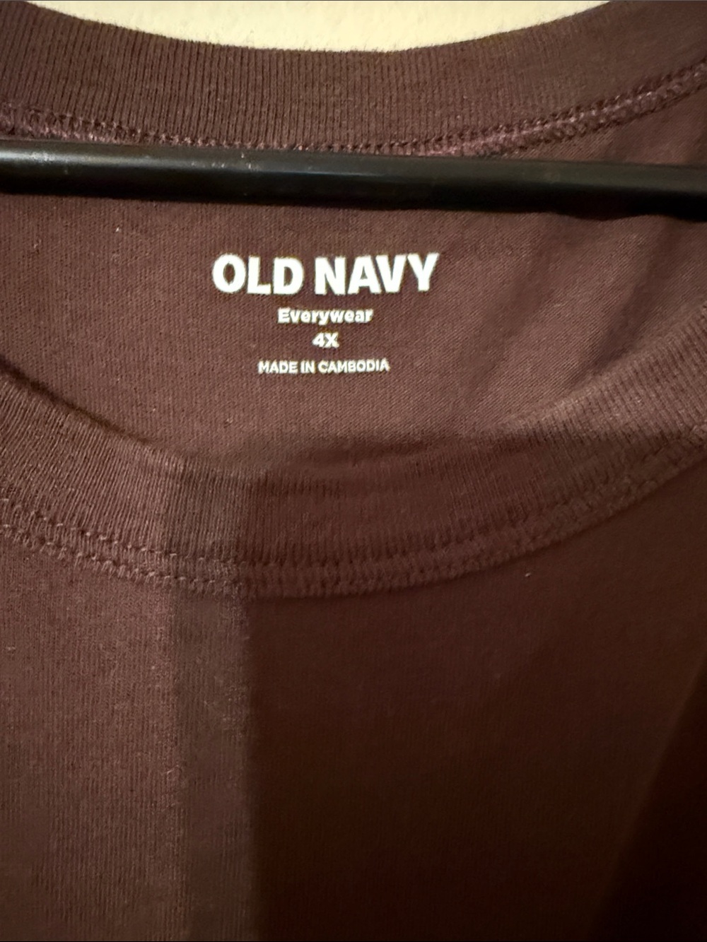 Old Navy Long Sleeve Crew Tee - Dark Brown - Picture 2 of 3